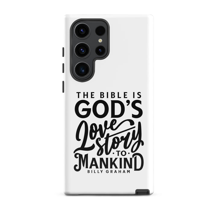 Christian Phone Case God's Love Story White for Samsung® Samsung® Phone Cases Glossy Samsung Galaxy S23 Ultra 