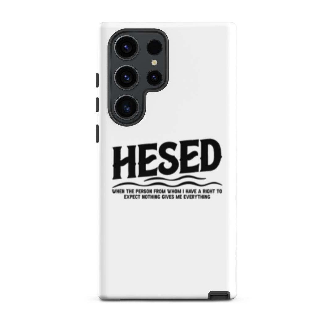 Christian Phone Case Hesed Everything White for Samsung® Samsung® Phone Cases Glossy Samsung Galaxy S23 Ultra 