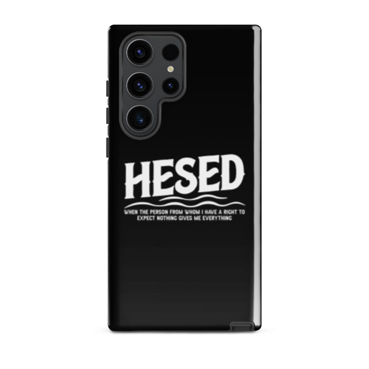 Christian Phone Case Hesed Everything Black  for Samsung® Samsung® Phone Cases Glossy Samsung Galaxy S23 Ultra 