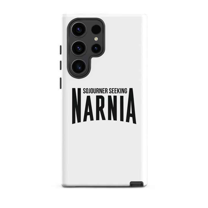 Christian Phone Case Sojourner Seeking Narnia White for Samsung® Samsung® Phone Cases Glossy Samsung Galaxy S23 Ultra 