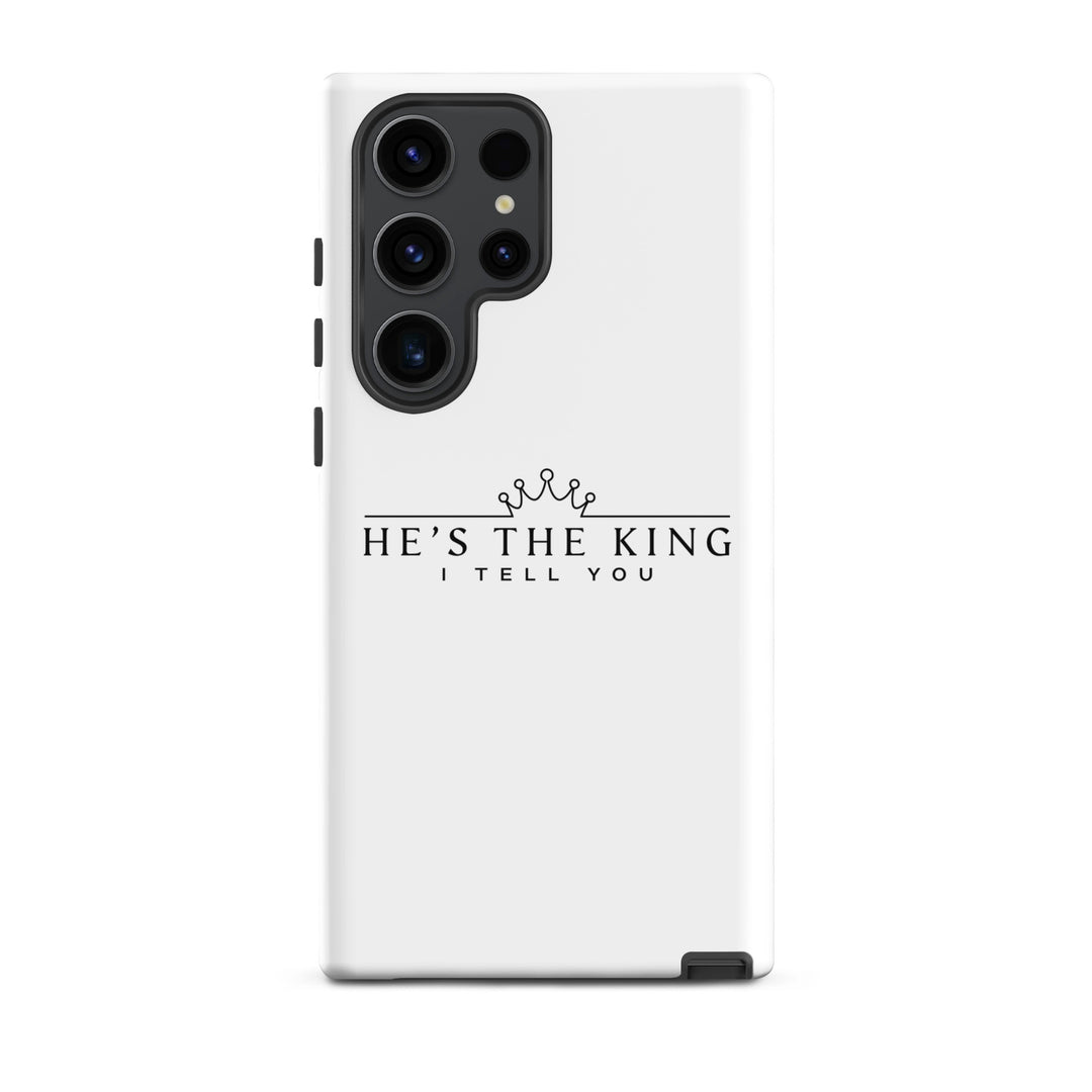 Christian Phone Case He's The King White for Samsung® Samsung® Phone Cases Glossy Samsung Galaxy S23 Ultra 