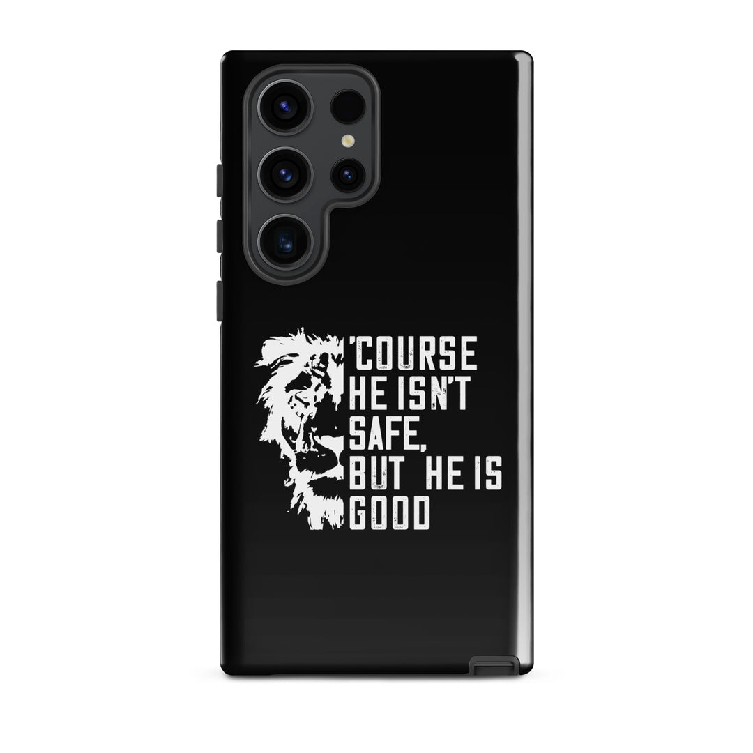 Christian Phone Case Christian Phone 'Course He Isn't Safe Black for Samsung® Samsung® Phone Cases Glossy Samsung Galaxy S23 Ultra 