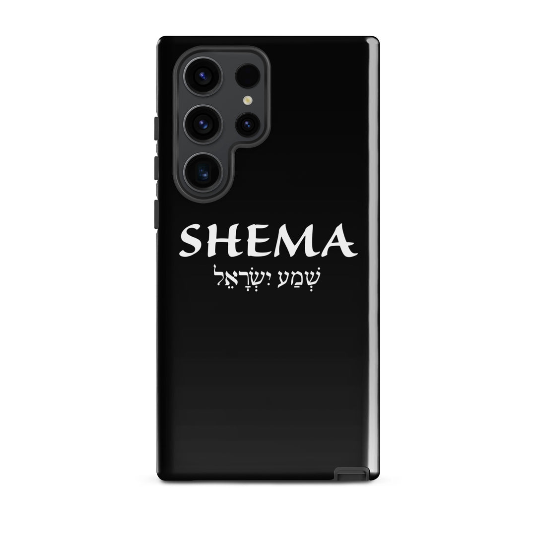 Christian Phone Case Shema Hebrew Black for Samsung® Samsung® Phone Cases Glossy Samsung Galaxy S23 Ultra 