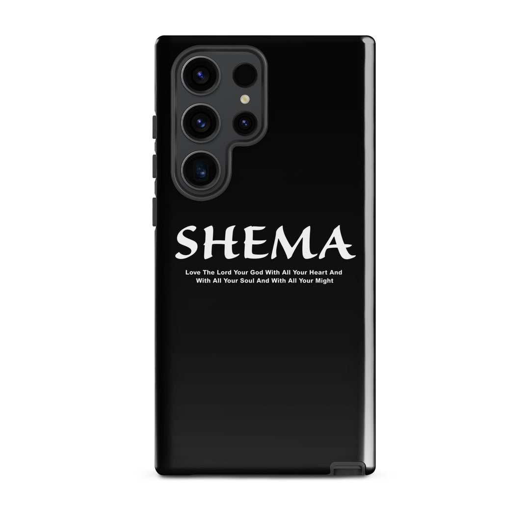 Christian Phone Case Shema Love The Lord Black for Samsung® Samsung® Phone Cases Glossy Samsung Galaxy S23 Ultra 