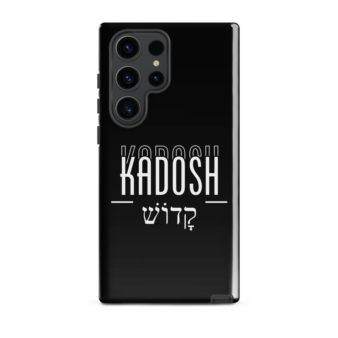 Christian Phone Case Kadosh Hebrew Black for Samsung® Samsung® Phone Cases Glossy Samsung Galaxy S23 Ultra 