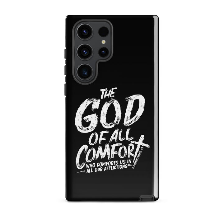 Christian Phone Case God of All Comfort Black for Samsung® Samsung® Phone Cases Glossy Samsung Galaxy S23 Ultra 