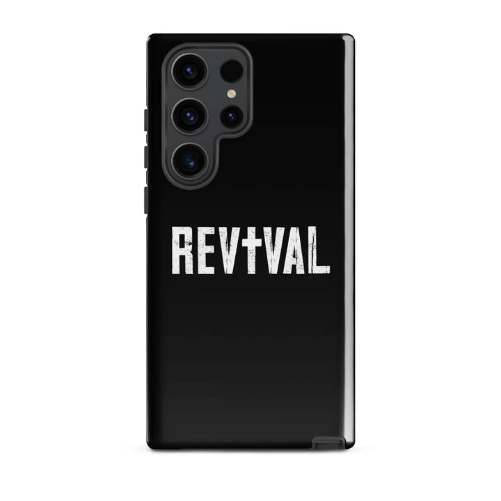 Christian Phone Case Revival Black for Samsung® Samsung® Phone Cases Glossy Samsung Galaxy S23 Ultra 