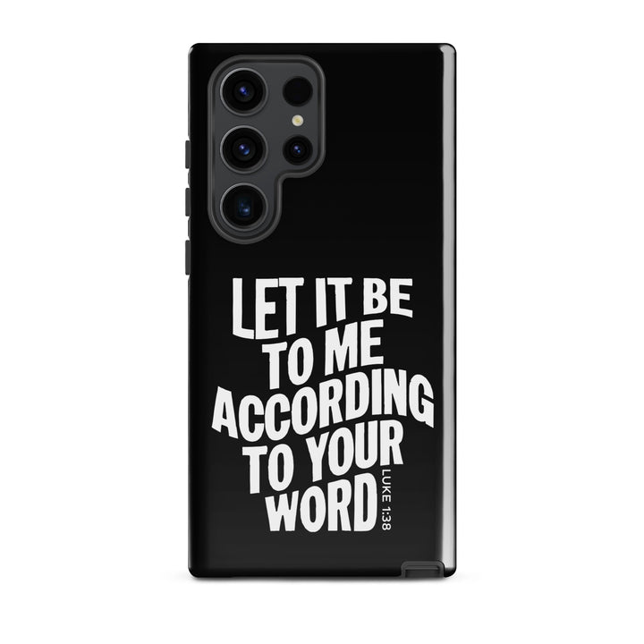 Christian Phone Case According To Your Word Black for Samsung® Samsung® Phone Cases Glossy Samsung Galaxy S23 Ultra 