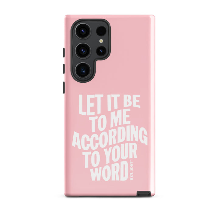 Christian Phone Case According To Your Word Pink for Samsung® Samsung® Phone Cases Glossy Samsung Galaxy S23 Ultra 