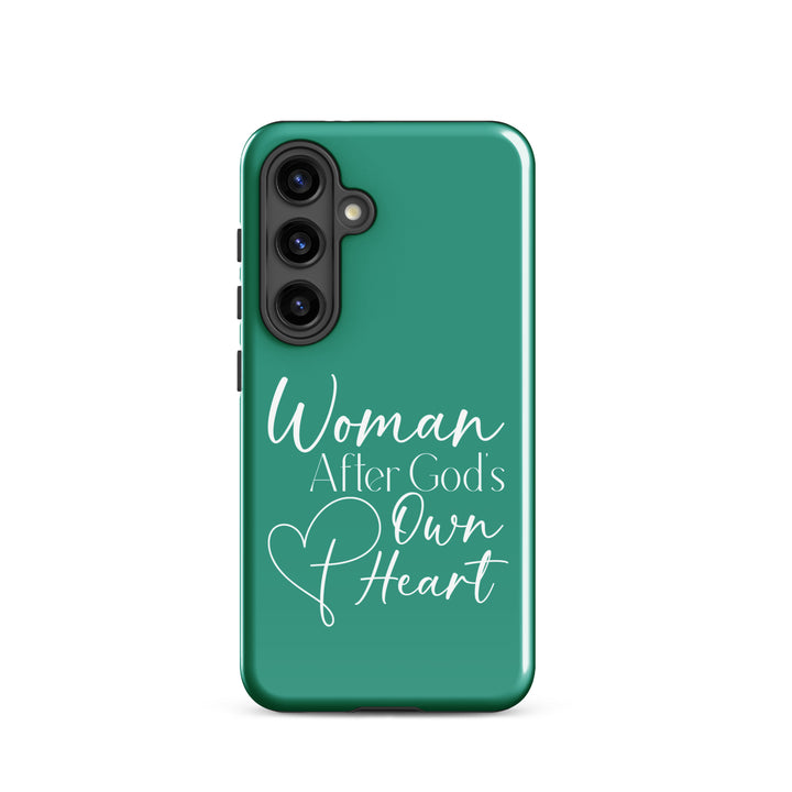 Christian Phone Case Woman After God's Heart for Samsung® Samsung® Phone Cases Glossy Samsung Galaxy S24 