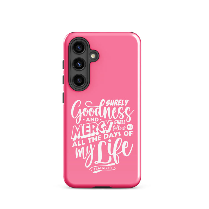 Christian Phone Case Goodness and Mercy for Samsung® Samsung® Phone Cases Glossy Samsung Galaxy S24 