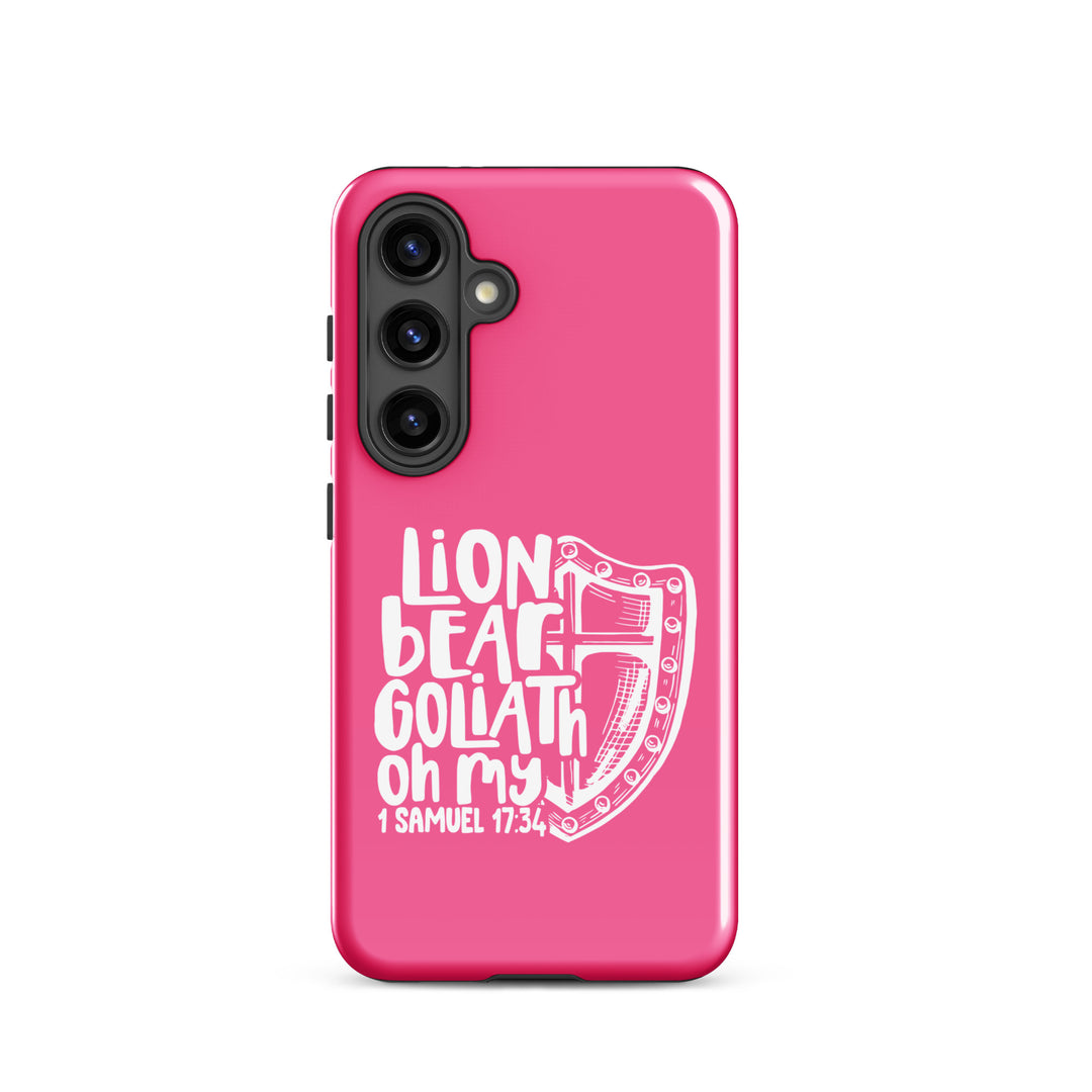 Christian Phone Case Lion Bear Goliath Oh My for Samsung® Samsung® Phone Cases Glossy Samsung Galaxy S24 