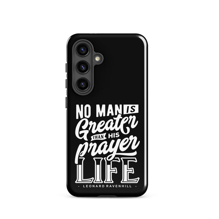 Christian Phone Case Prayer Life Black for Samsung® Samsung® Phone Cases Glossy Samsung Galaxy S24 