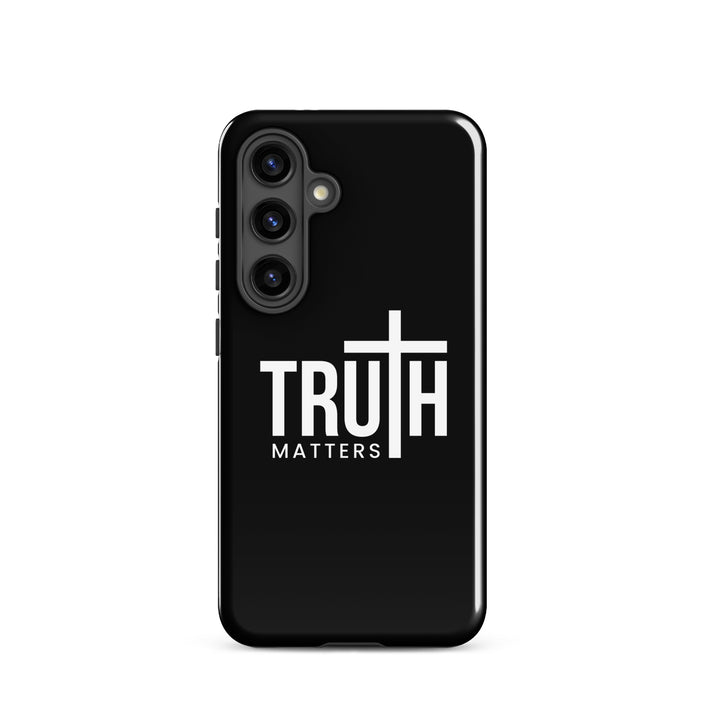 Christian Phone Case Truth Matters Black for Samsung® Samsung® Phone Cases Glossy Samsung Galaxy S24 