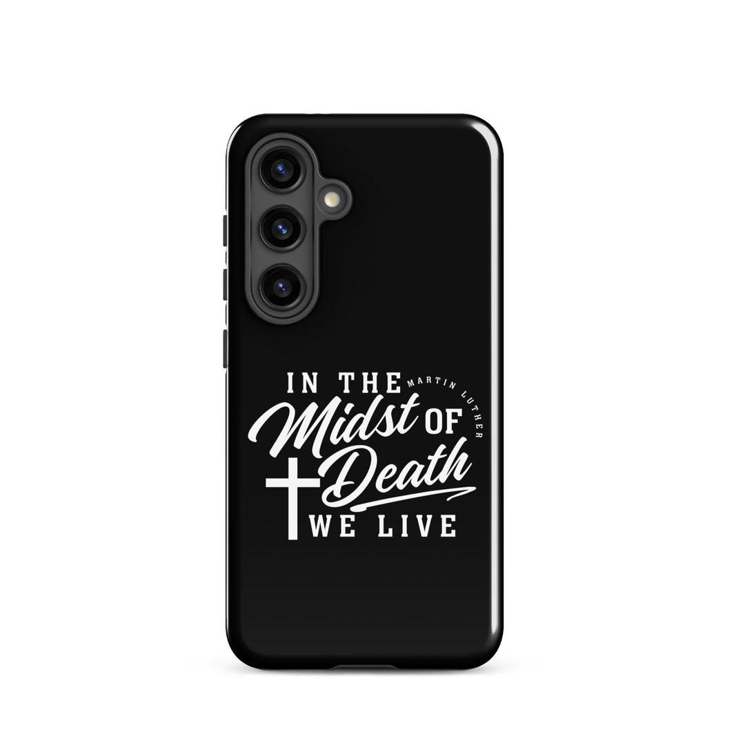 Christian Phone Case Midst of Death Black for Samsung® Samsung® Phone Cases Glossy Samsung Galaxy S24 