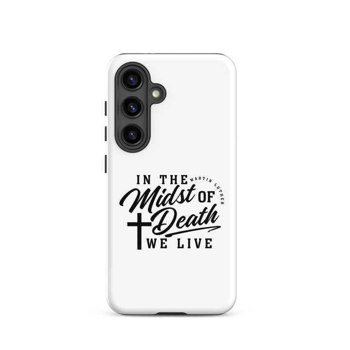 Christian Phone Case Midst of Death White for Samsung® Samsung® Phone Cases Glossy Samsung Galaxy S24 