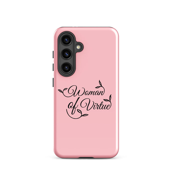 Christian Phone Case Woman of Virtue Pink for Samsung® Samsung® Phone Cases Glossy Samsung Galaxy S24 