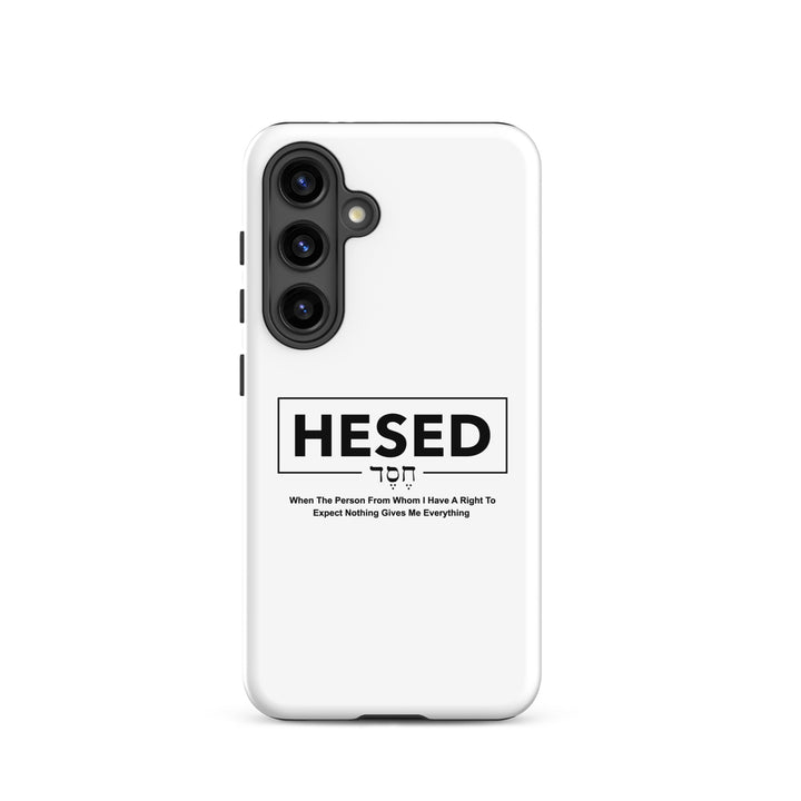 Christian Phone Case Hesed Everything White for Samsung® Samsung® Phone Cases Glossy Samsung Galaxy S24 