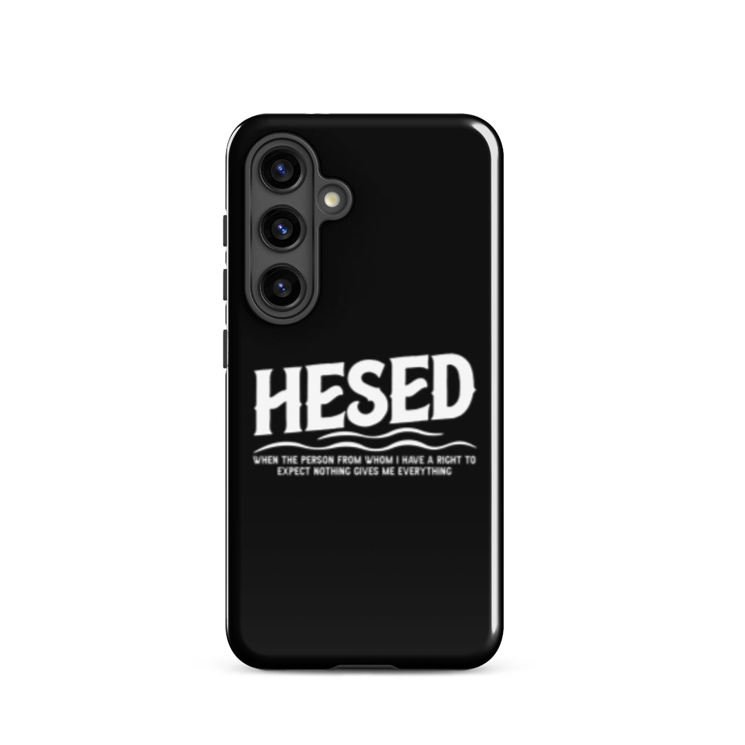 Christian Phone Case Hesed Everything Black  for Samsung® Samsung® Phone Cases Glossy Samsung Galaxy S24 