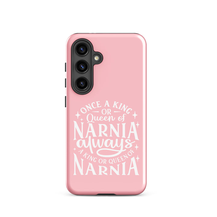 Christian Phone Case King or Queen Narnia Pink for Samsung® Samsung® Phone Cases Glossy Samsung Galaxy S24 