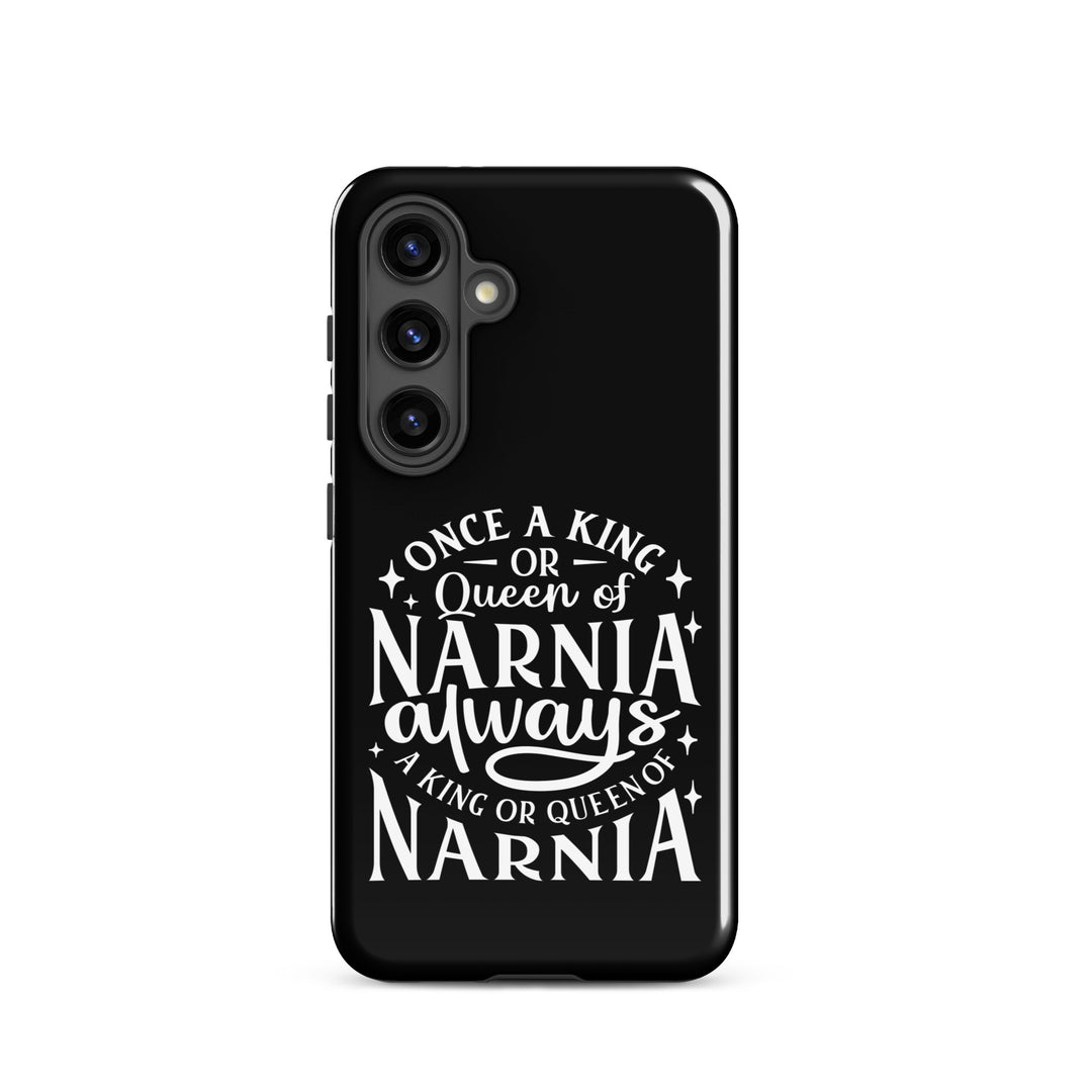 Christian Phone Case King or Queen Narnia Black for Samsung® Samsung® Phone Cases Glossy Samsung Galaxy S24 