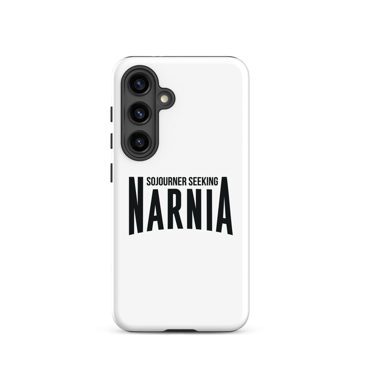 Christian Phone Case Sojourner Seeking Narnia White for Samsung® Samsung® Phone Cases Glossy Samsung Galaxy S24 