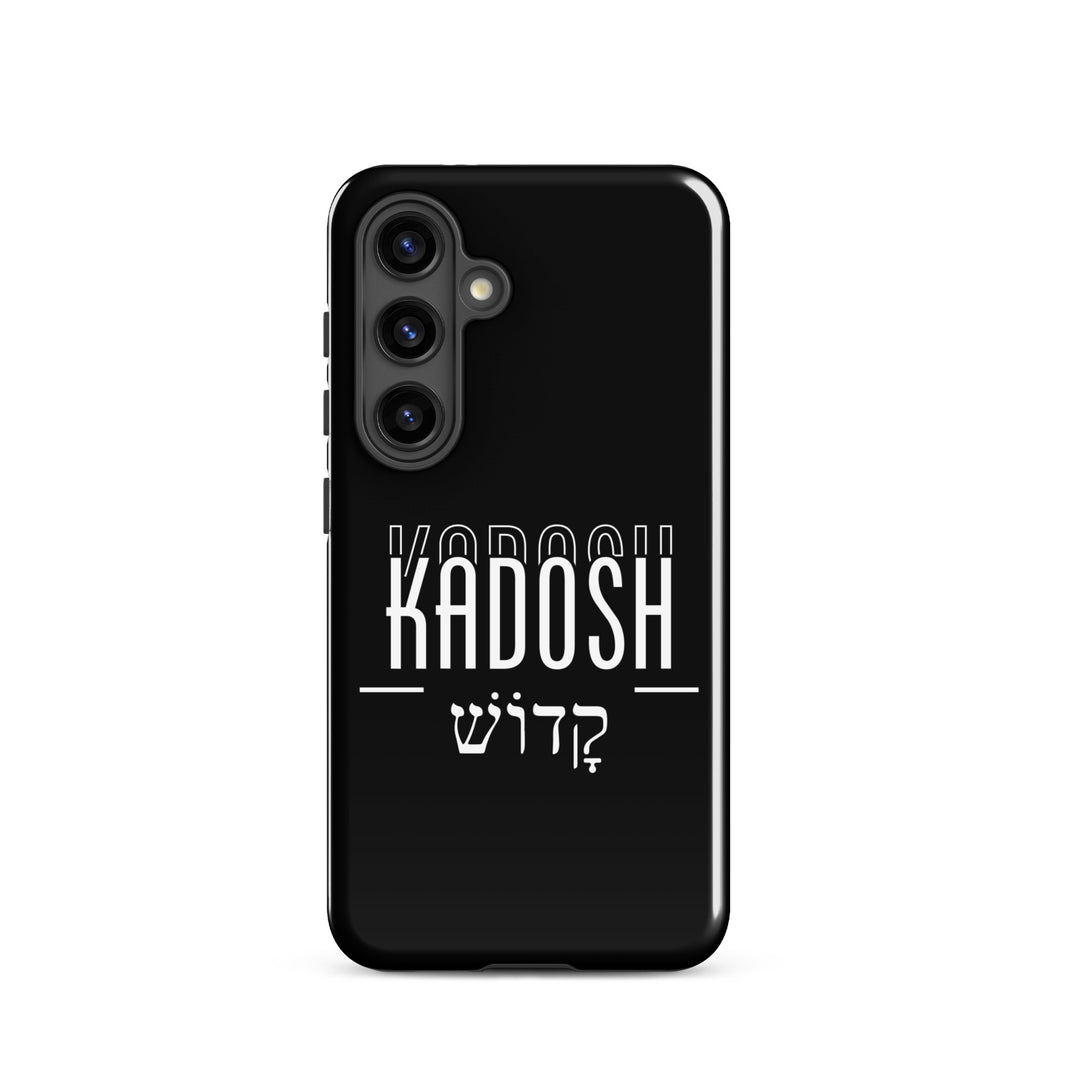 Christian Phone Case Kadosh Hebrew Black for Samsung® Samsung® Phone Cases Glossy Samsung Galaxy S24 