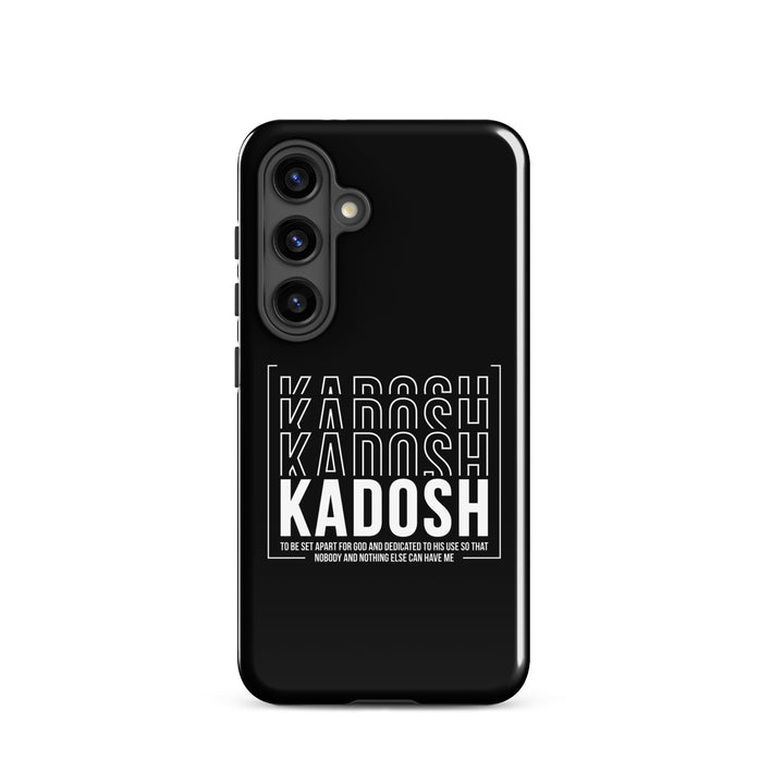 Christian Phone Case Kadosh Dedicated To His Use Black for Samsung® Samsung® Phone Cases Glossy Samsung Galaxy S24 