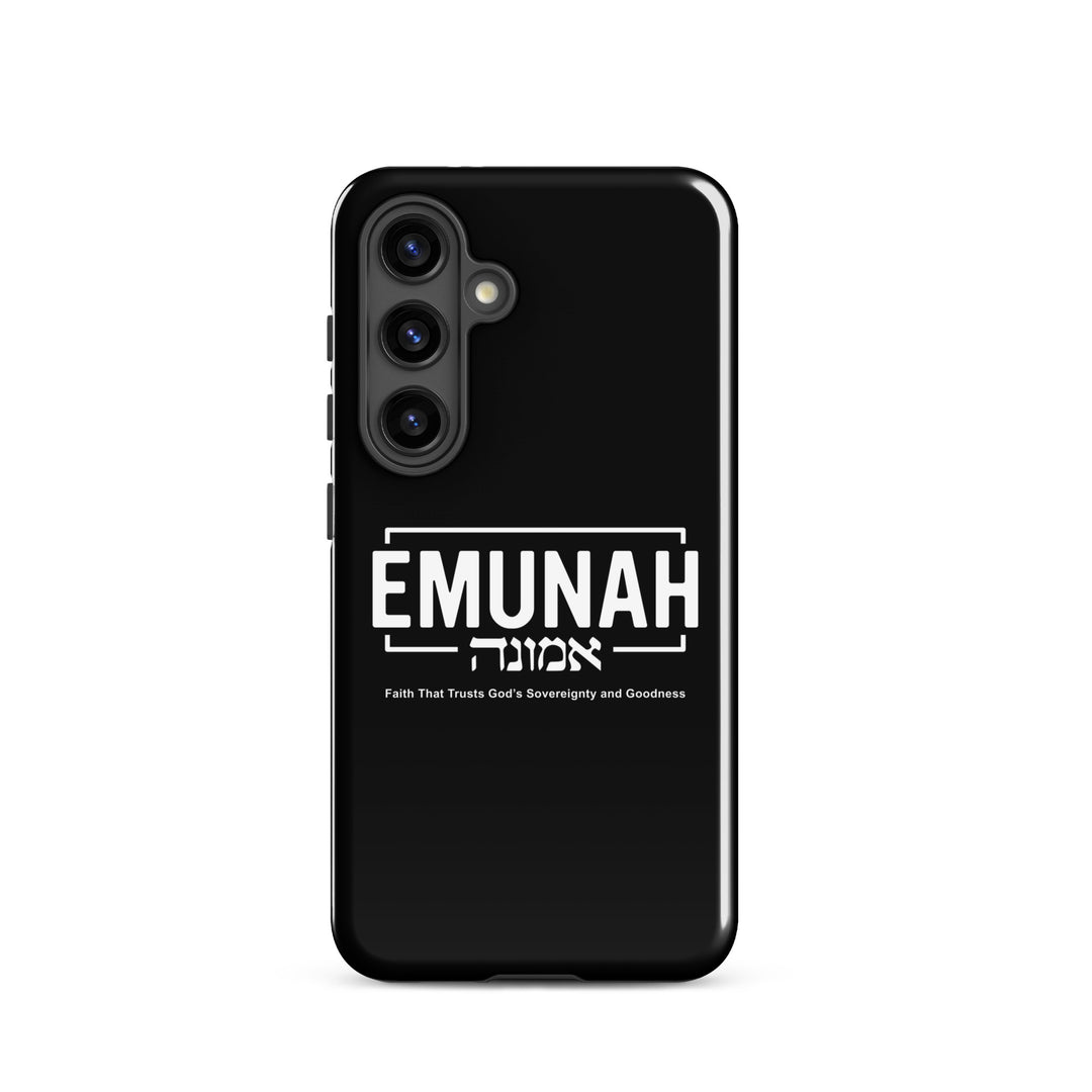 Christian Phone Case Emunah Faith That Trusts for Samsung® Samsung® Phone Cases Glossy Samsung Galaxy S24 