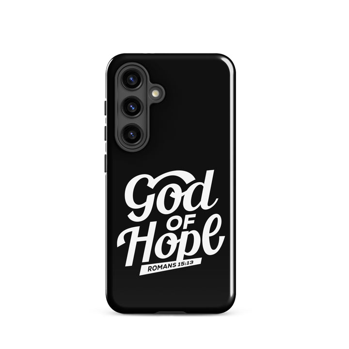 Christian Phone Case God of Hope Black for Samsung® Samsung® Phone Cases Glossy Samsung Galaxy S24 