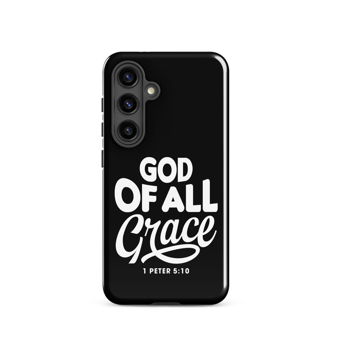 Christian Phone Case God of All Grace Black for Samsung® Samsung® Phone Cases Glossy Samsung Galaxy S24 