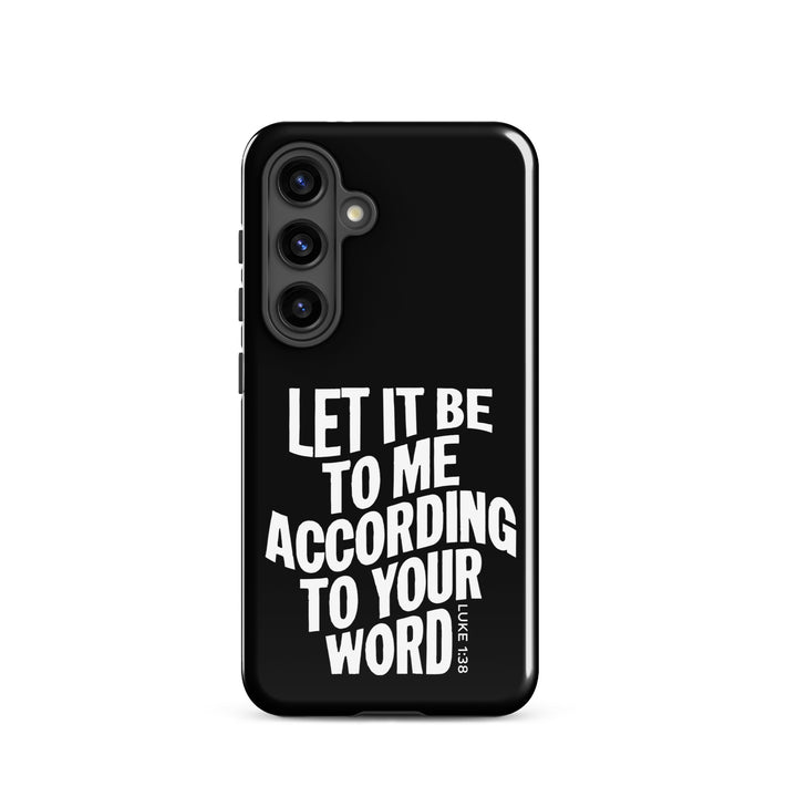 Christian Phone Case According To Your Word Black for Samsung® Samsung® Phone Cases Glossy Samsung Galaxy S24 