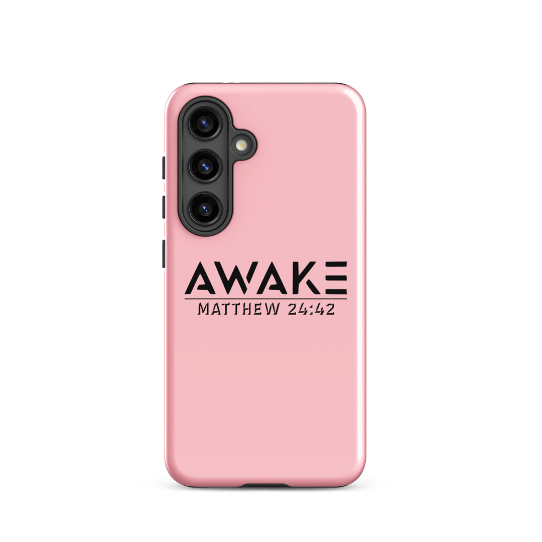 Christian Phone Case Awake  Pink for Samsung® Samsung® Phone Cases Glossy Samsung Galaxy S24 