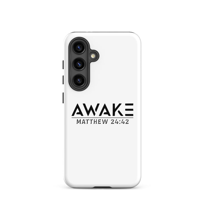 Christian Phone Case Awake White for Samsung® Samsung® Phone Cases Glossy Samsung Galaxy S24 