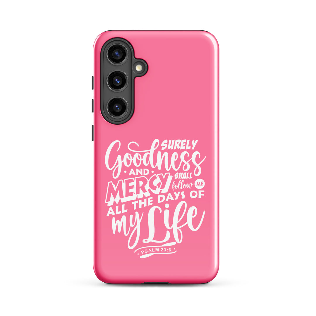 Christian Phone Case Goodness and Mercy for Samsung® Samsung® Phone Cases Glossy Samsung Galaxy S24 Plus 