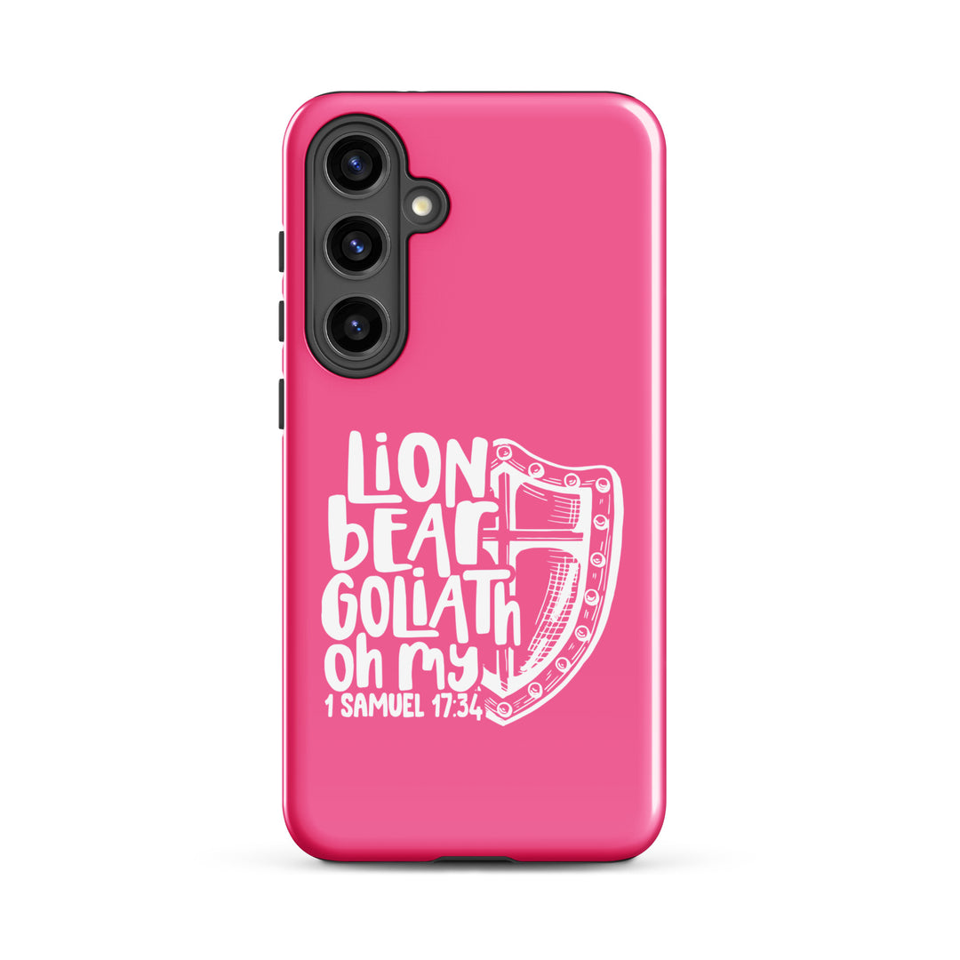 Christian Phone Case Lion Bear Goliath Oh My for Samsung® Samsung® Phone Cases Glossy Samsung Galaxy S24 Plus 