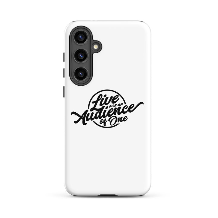 Christian Phone Case Audience of One White for Samsung® Samsung® Phone Cases Glossy Samsung Galaxy S24 Plus 