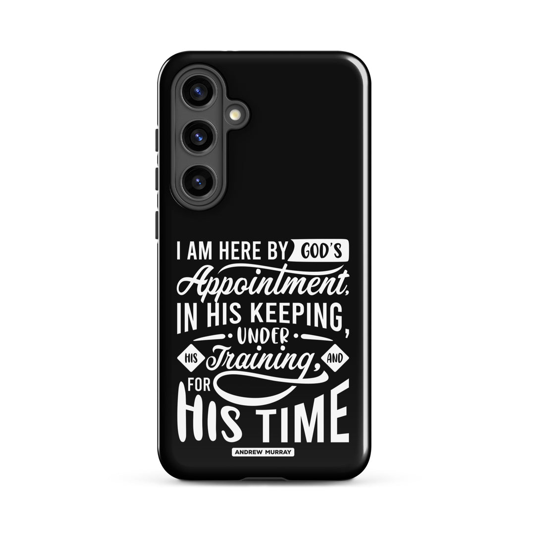 Christian Phone Case His Time Black for Samsung® Samsung® Phone Cases Glossy Samsung Galaxy S24 Plus 