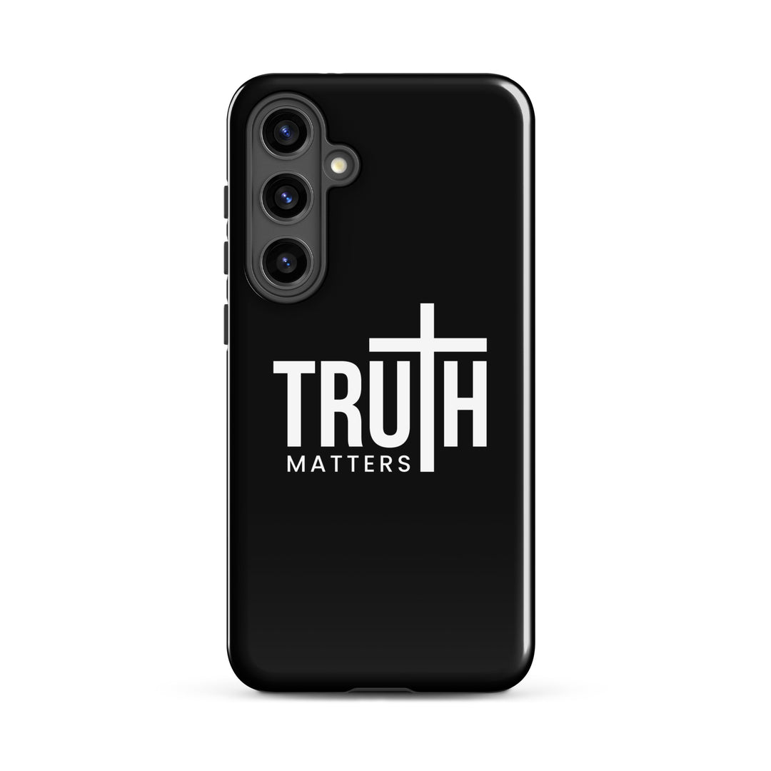 Christian Phone Case Truth Matters Black for Samsung® Samsung® Phone Cases Glossy Samsung Galaxy S24 Plus 