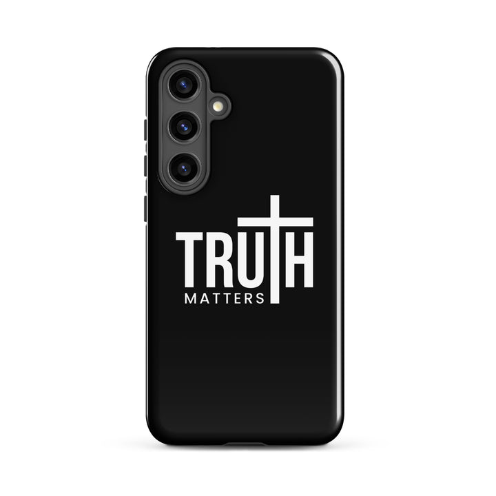 Christian Phone Case Truth Matters Black for Samsung® Samsung® Phone Cases Glossy Samsung Galaxy S24 Plus 