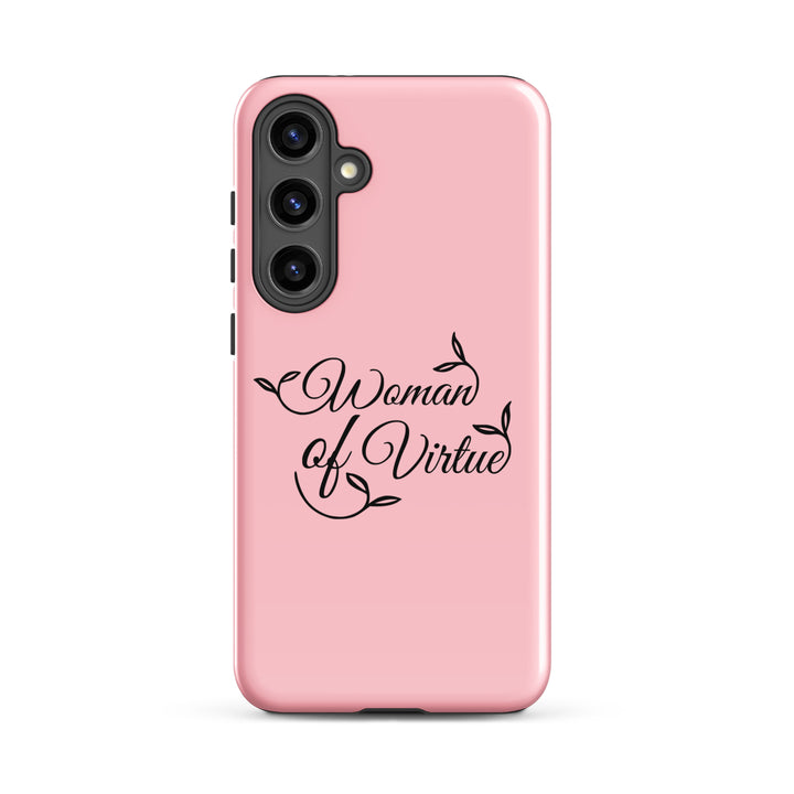 Christian Phone Case Woman of Virtue Pink for Samsung® Samsung® Phone Cases Glossy Samsung Galaxy S24 Plus 