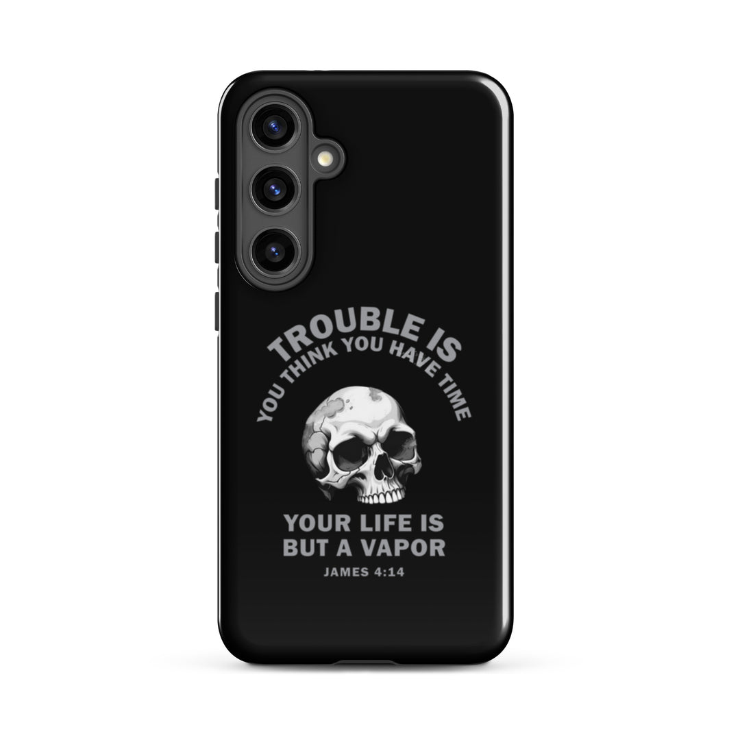 Christian Phone Case Life Is Vapor Black for Samsung® Samsung® Phone Cases Glossy Samsung Galaxy S24 Plus 