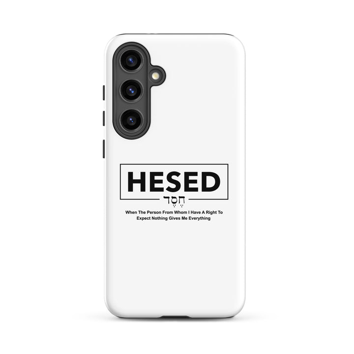 Christian Phone Case Hesed Everything White for Samsung® Samsung® Phone Cases Glossy Samsung Galaxy S24 Plus 