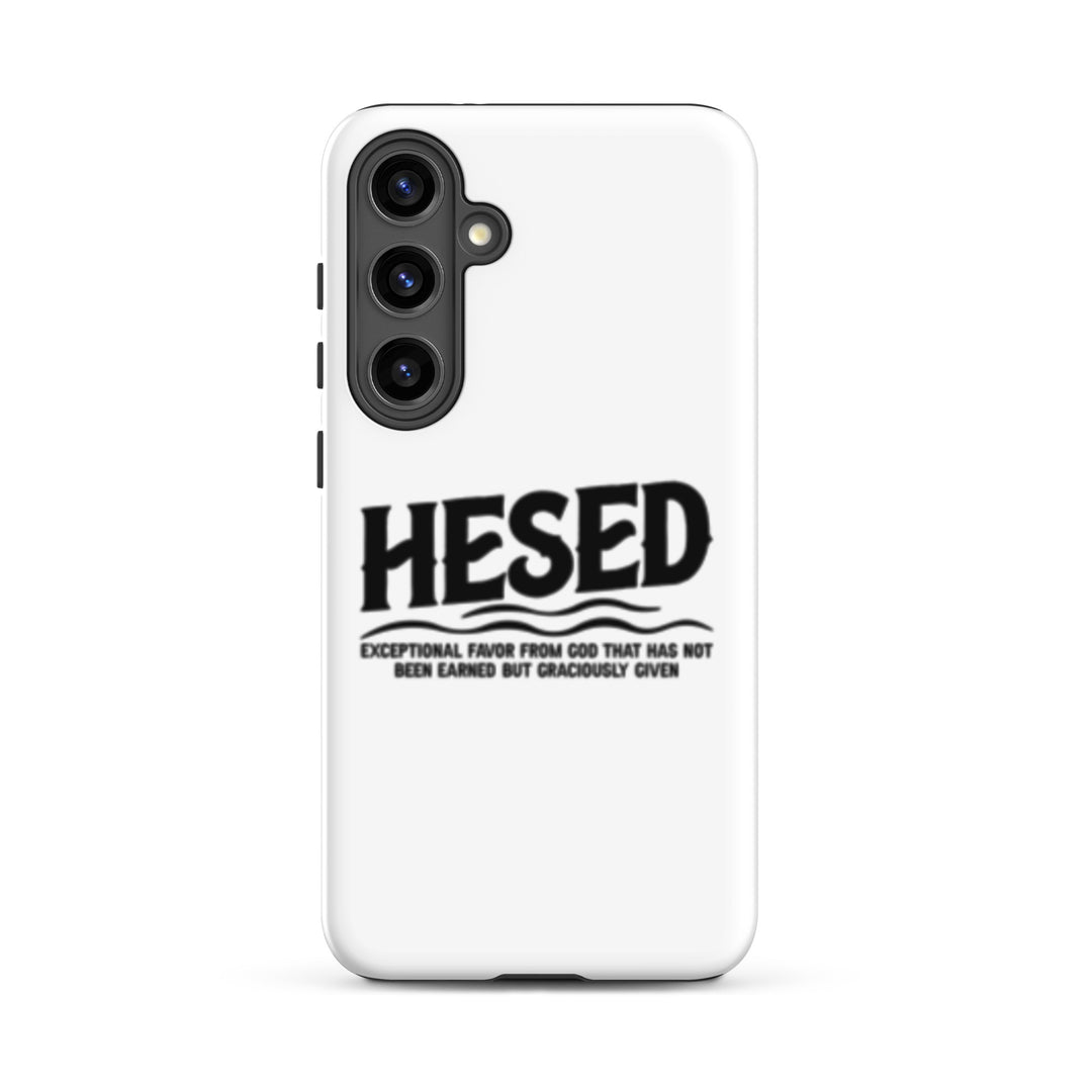 Christian Phone Case Hesed Exceptional Favor White for Samsung® Samsung® Phone Cases Glossy Samsung Galaxy S24 Plus 