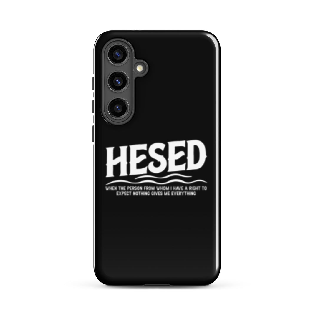 Christian Phone Case Hesed Everything Black  for Samsung® Samsung® Phone Cases Glossy Samsung Galaxy S24 Plus 