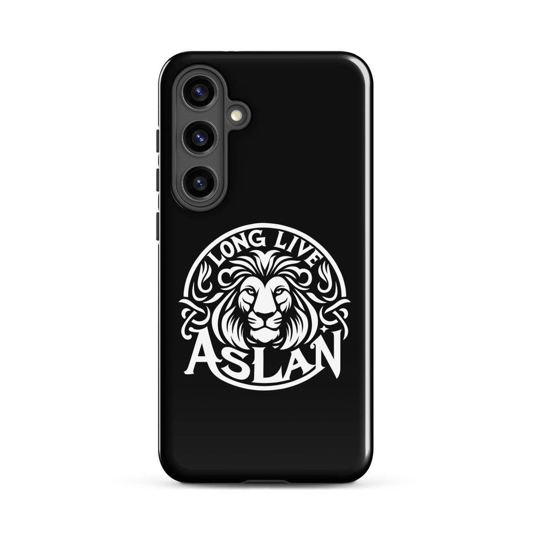 Christian Phone Case Long Live Aslan Black for Samsung® Samsung® Phone Cases Glossy Samsung Galaxy S24 Plus 