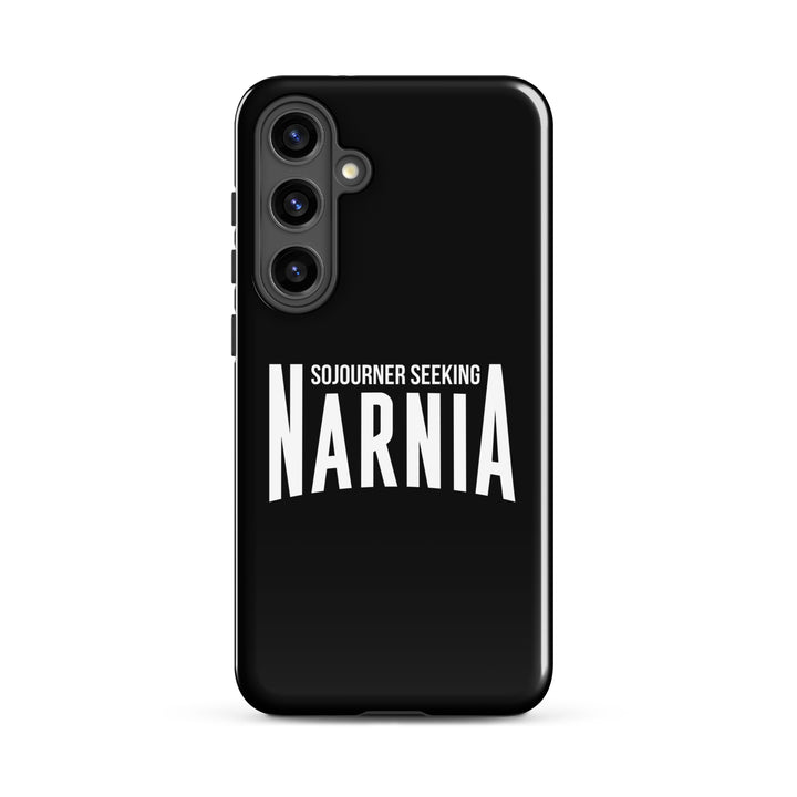 Christian Phone Case Sojourner Seeking Narnia Black for Samsung® Samsung® Phone Cases Glossy Samsung Galaxy S24 Plus 