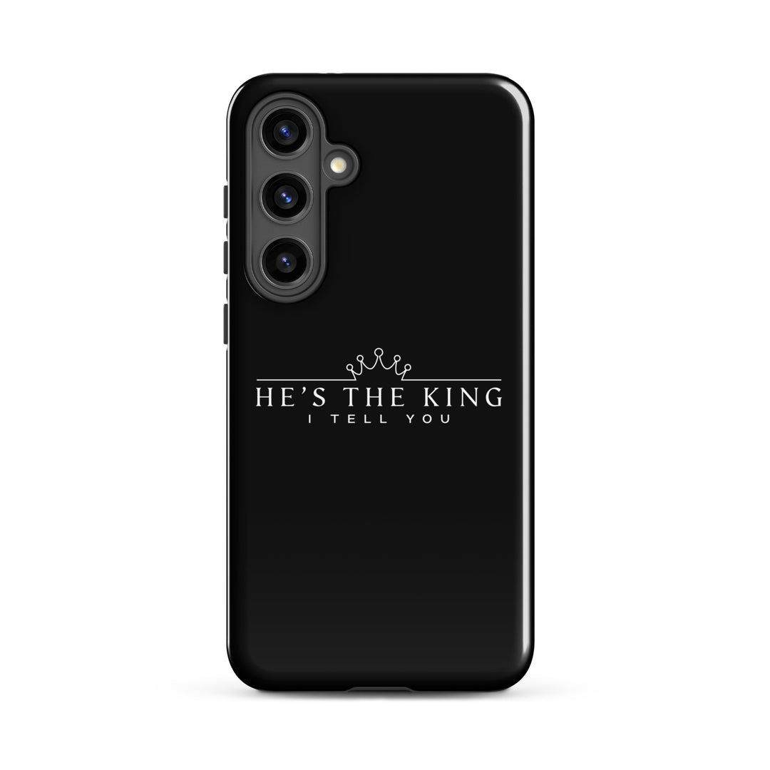 Christian Phone Case He's The King Black for Samsung® Samsung® Phone Cases Glossy Samsung Galaxy S24 Plus 