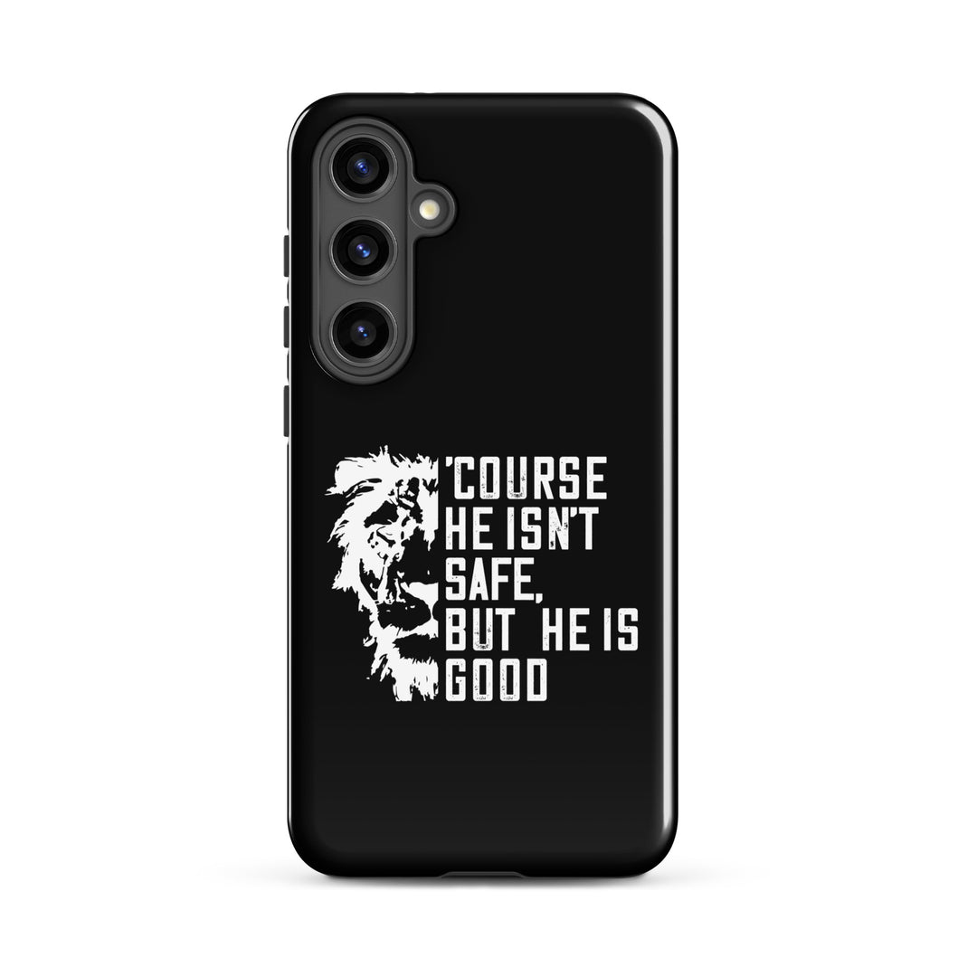 Christian Phone Case Christian Phone 'Course He Isn't Safe Black for Samsung® Samsung® Phone Cases Glossy Samsung Galaxy S24 Plus 