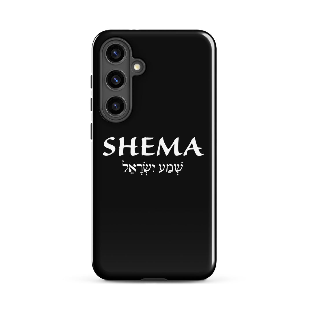 Christian Phone Case Shema Hebrew Black for Samsung® Samsung® Phone Cases Glossy Samsung Galaxy S24 Plus 